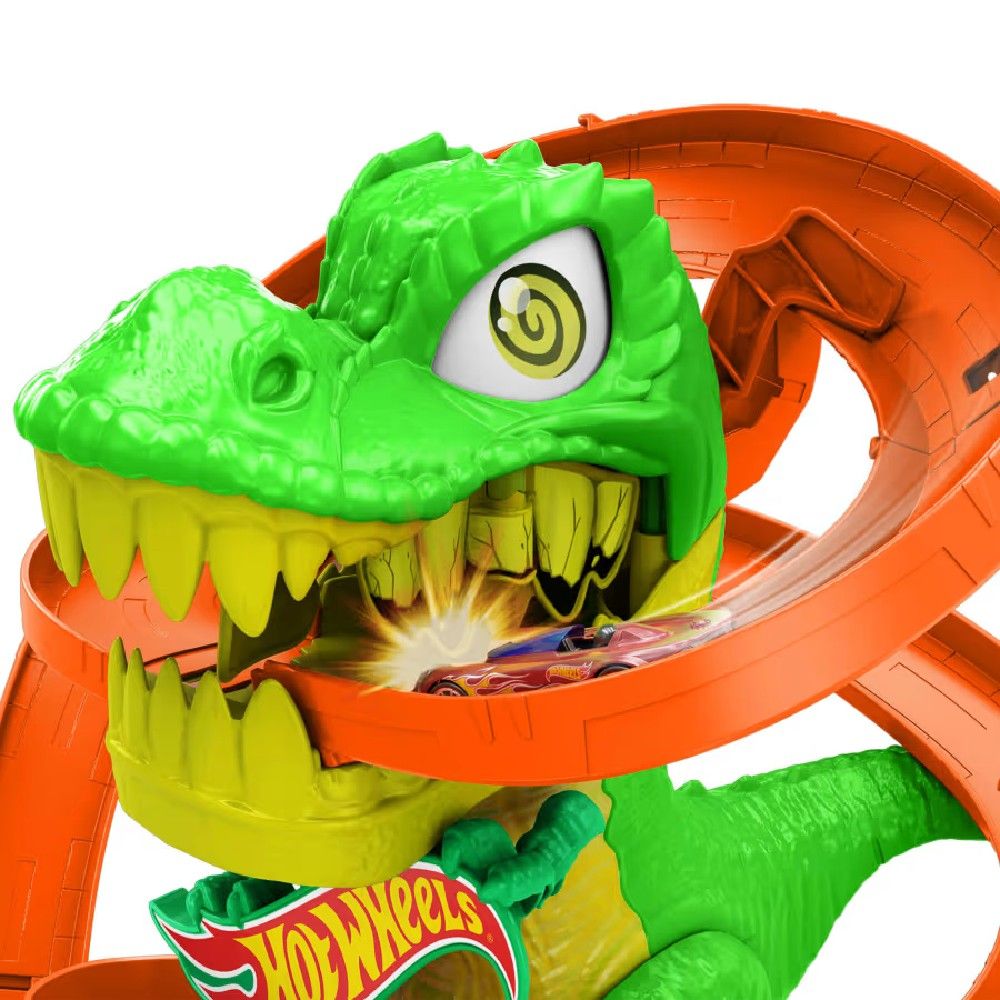 Hot Wheels City Pista T-Rex X Quartel de Bombeiros - Mattel