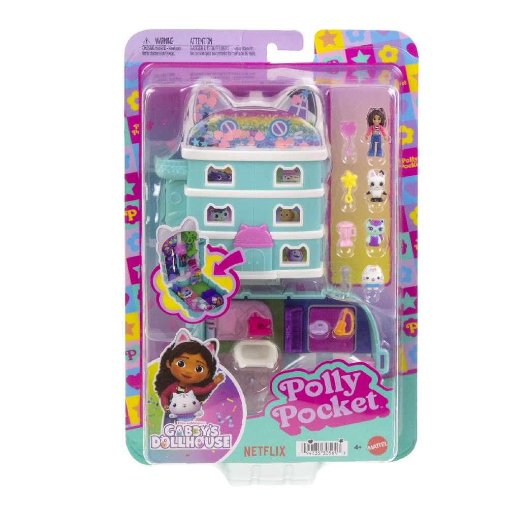Polly Pocket Estojo Gabby's Dollhouse - Mattel