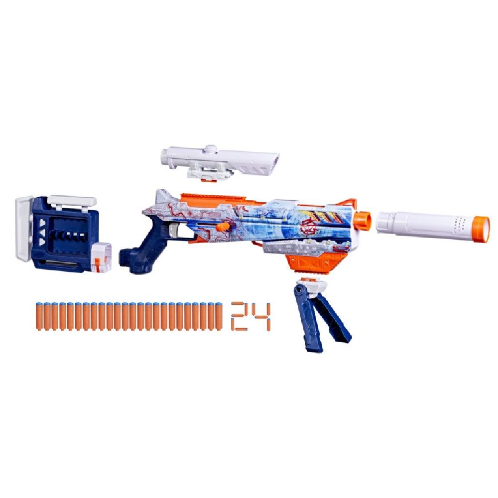 Lançador de Dardos Nerf Loadout Arctic Zerostriker - Hasbro