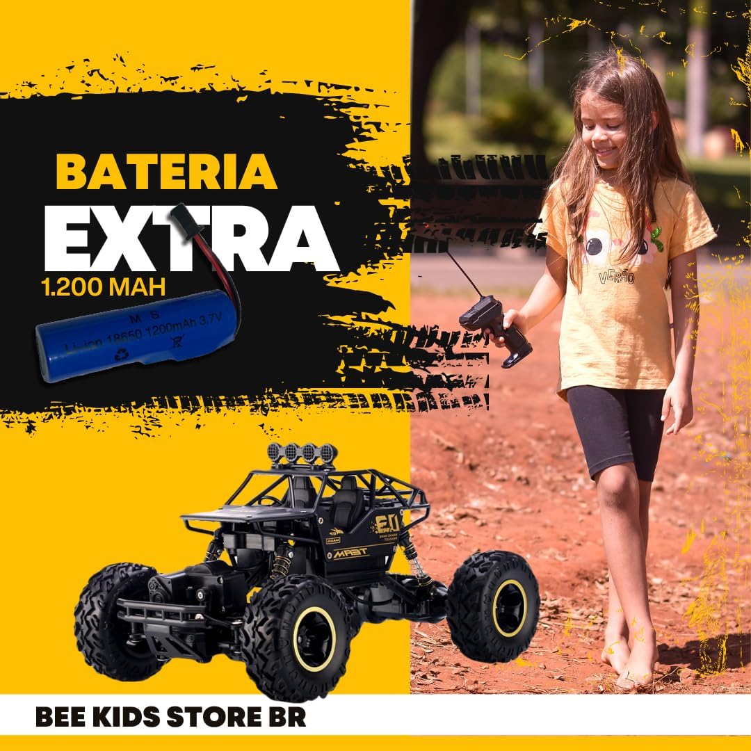 Carrinho de Controle Remoto Rock crawler 4x4 - Promoção [DIA DAS CRIANÇAS] 20%OFF -