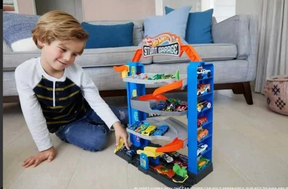 Hot wheels pista e acessorio city garagem 4 pisos