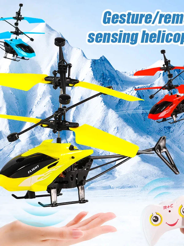 Helicóptero De Controle Remoto RC Brinquedos De Indução Infravermelho Para Crianças Brinquedo
