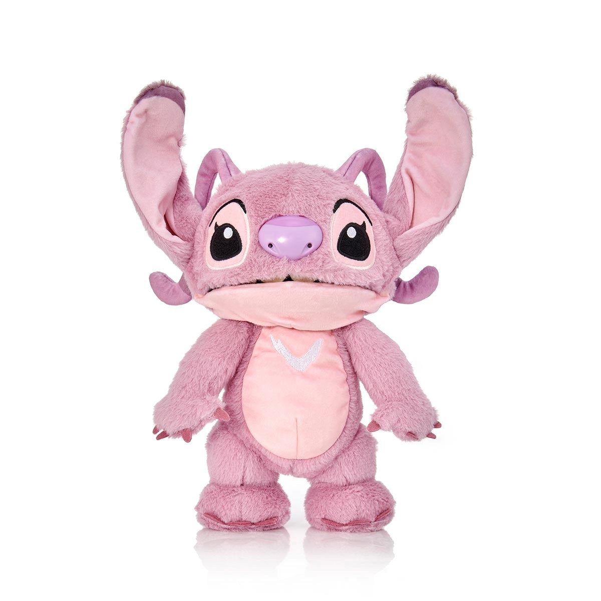 Pelúcia Angel Robô (Fantoche) Interativa com Som Stitch Wow