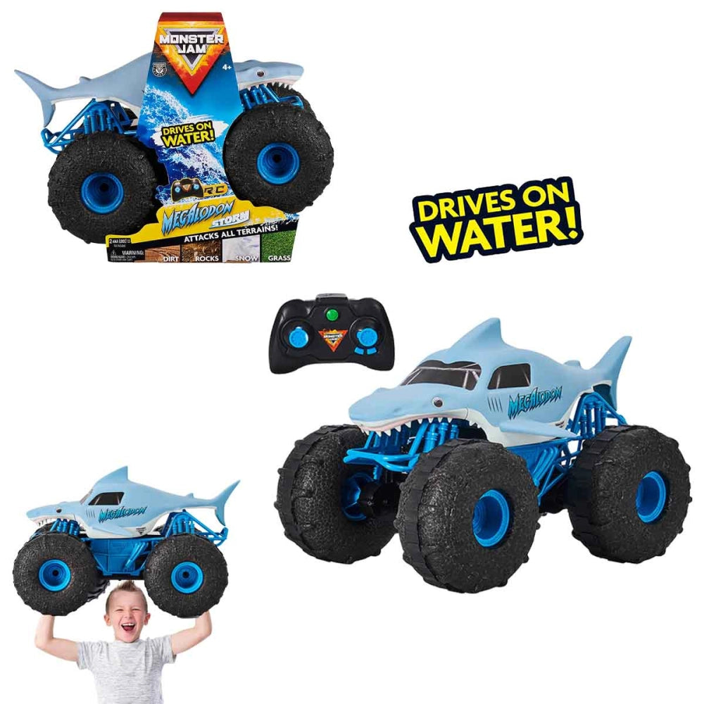 Monster Jam - Megalodon R/C - Entra Na Água